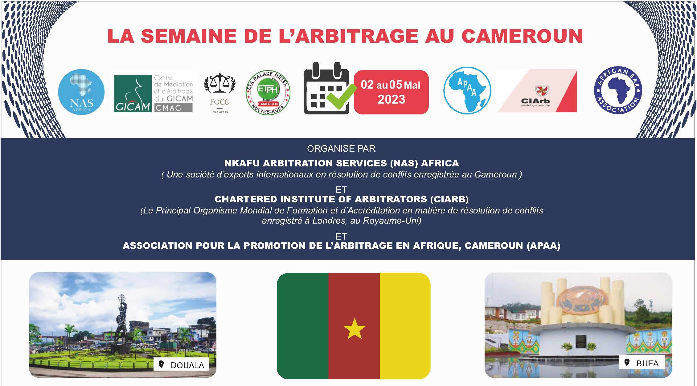 LA SEMAINE DE L’ARBITRAGE AU CAMEROUN