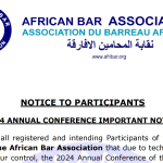 2024 ANNUAL CONFERENCE IMPORTANT NOTICE