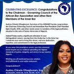 AfBA-WF Secretary Congratulates Chairman, Governing Council And Newly Conferred Senior Advocates Of Nigeria