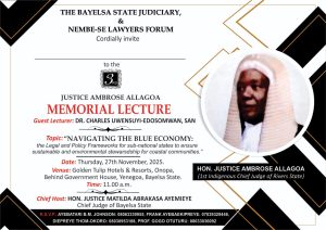 Read more about the article African Bar Association Hails Legacy Of Justice Ambrose Allagoa At 3rd Memorial Lecture