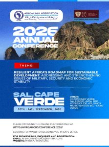 African Bar Association Announces 2026 Annual Conference In Cape Verde